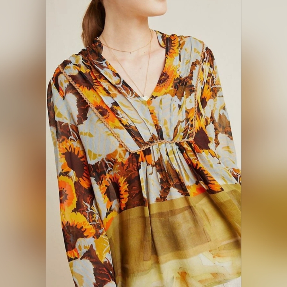Blank London Vibrant Multicolor Blouse with Abstract Design